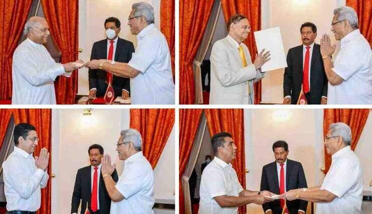 temporary cabinet srilanka