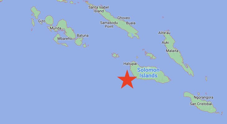 soloman islands earth quake tsunami